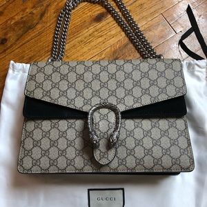 Authentic Gucci GG Dionysus Medium supreme black